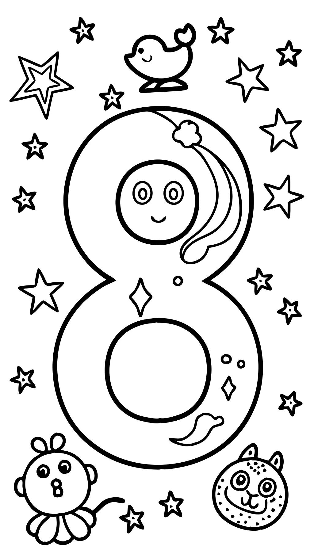 coloring pages number 8